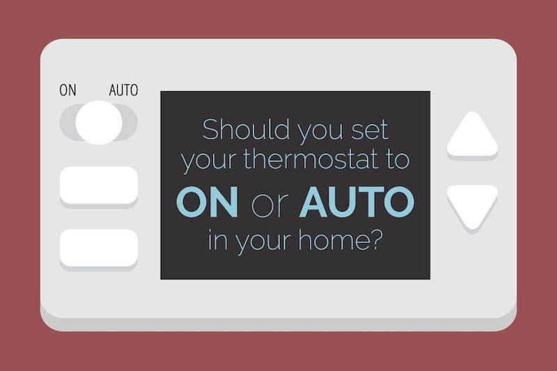 thermostat on or auto